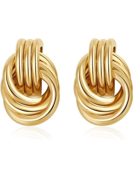 Other - SHERLOVE Chunky Knot Gold Earrings Women Statement Drop Dangle Earrings